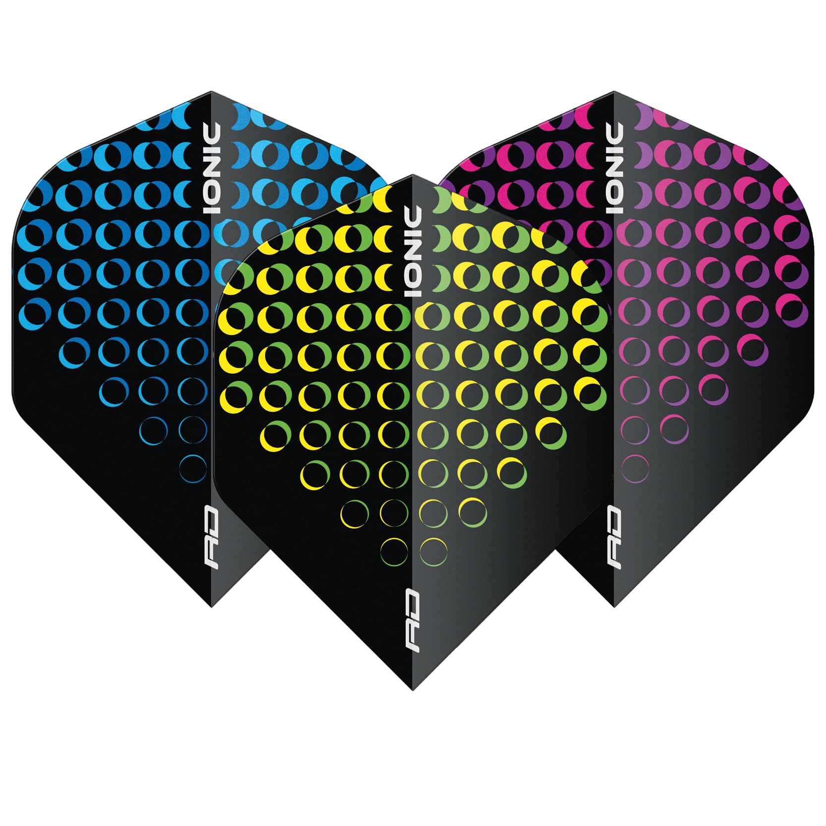 RED DRAGON Ionic Circles Dart Flight Selection Pack