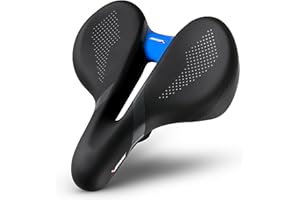 X WING Comfort Bike Seat for Men and Women with Innovative 5-Zone-Concept – Winged Bicycle Saddle with Memory Foam – Exercise Bike Seat for City, MTB & Trekking Bikes