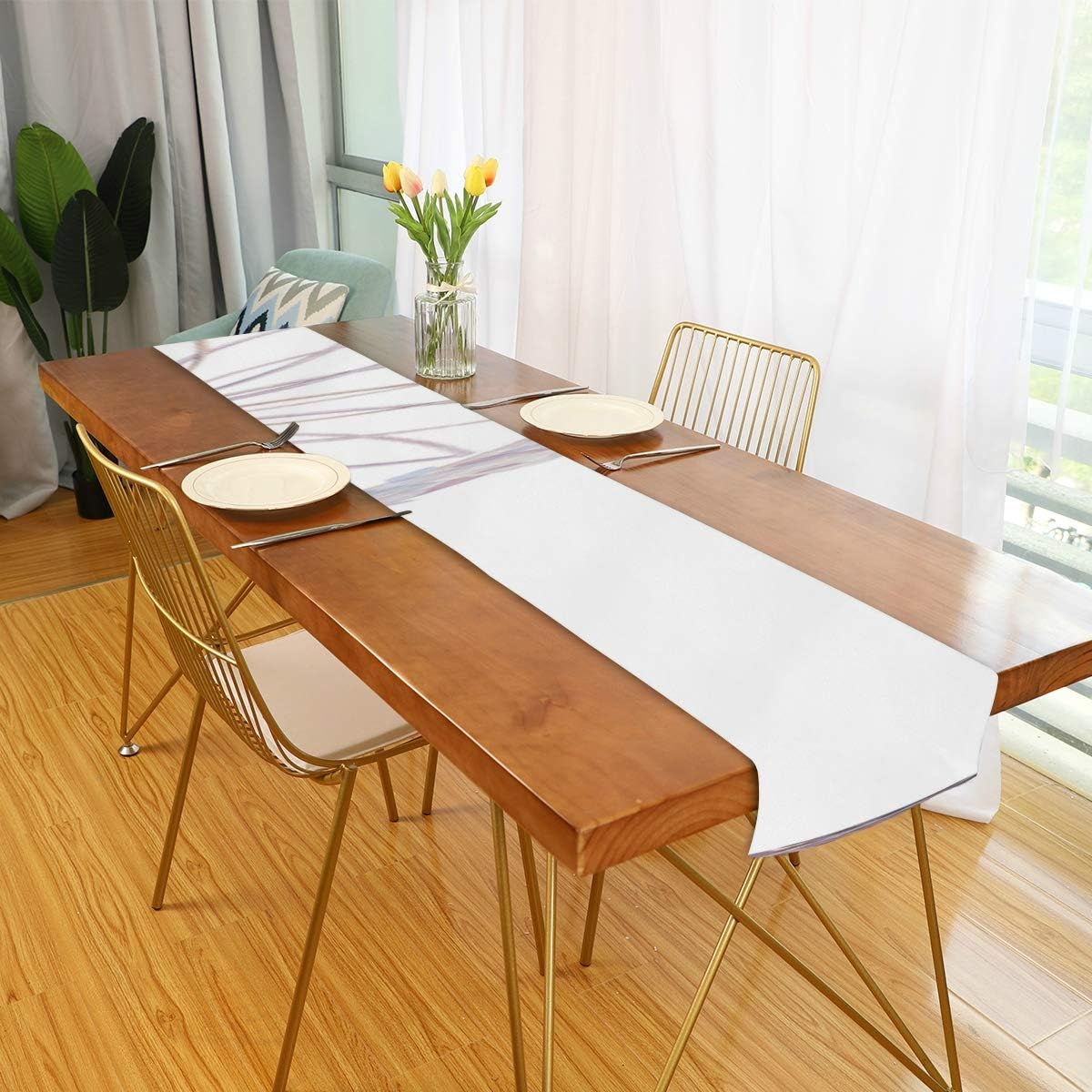 Amazon Com Zxwxnla Runner For Table Dreamcatcher Feathers Cartoon Livingroom Table Runner Banquet Table Runner For Office Kitchen Dining Wedding Party Home Coffee Table Decor Home Kitchen