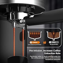 COWSAR Espresso Machine 20 Bar, Semi-Automatic