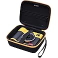 LTGEM Hard Case for Photo Printer Camera Compatible with KODAK Mini Shot 3 ERA 4PASS 2-in-1/ Mini 3 ERA 4PASS Portable Photo Printer (Black + Orange Edge)