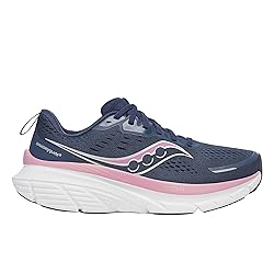 Saucony Women's Guide 18 Sneaker, Navy/Orchid, 6.5