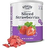 Augason Farms Freeze Dried Sliced Strawberries Can - Gluten Free Snack for Baking, Smoothies, and Emergency Storage - Healthy
