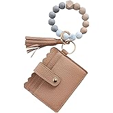 Unistybag Wristlet Keychain for Women Silicone Key Ring Bracelet Wristlet Wallet Bracelet Keychain Card Holder Keyring