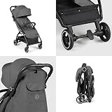 Ickle Bubba Aries Autofold Stroller Graphite Grey Ultra Lightweight 6.1kg view 6