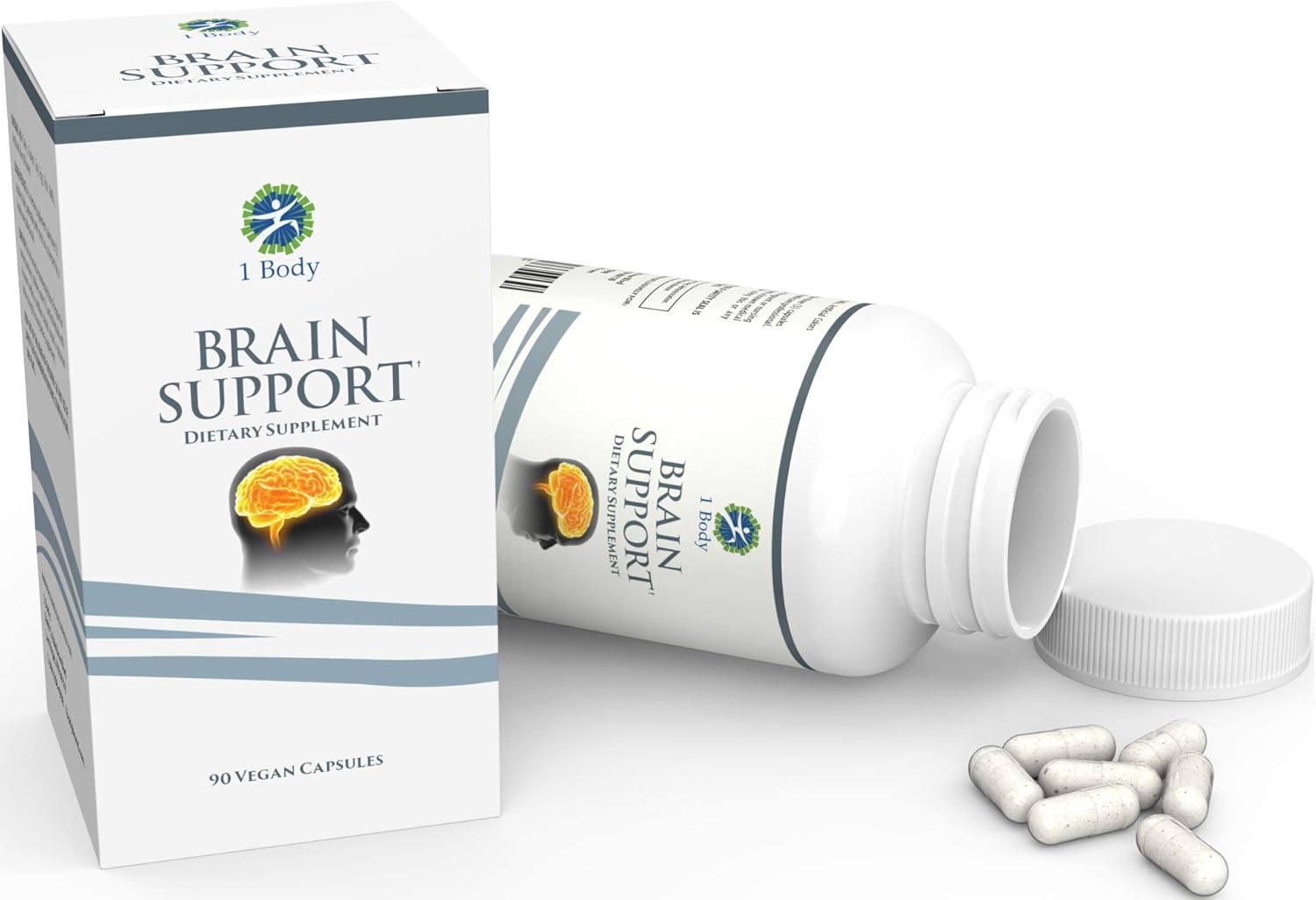 Support Healthy Brain Function with Nootropics, Improve Memory and Boost Focus - Alpha GPC, Lion’s Mane Extract, Bacopa Monnieri, Phosphatidylserine, Ginkgo Biloba, Rhodiola Rosea, Huperzine A: Health & Personal Care