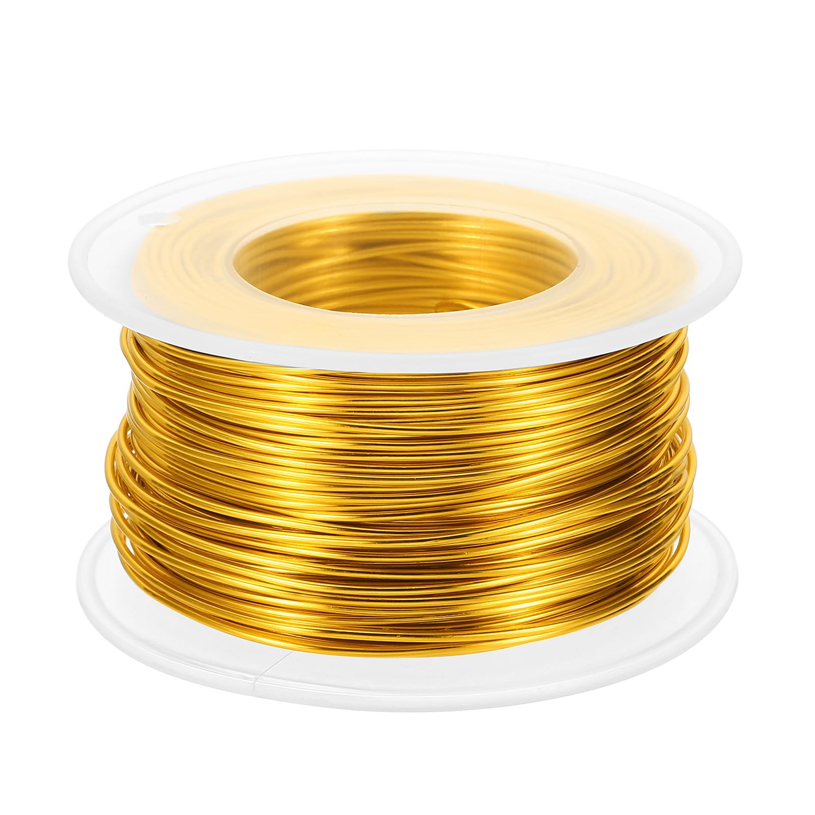 PATIKIL 18 Gauge 1mm Aluminum Craft Wire, 98.4Ft Metal Wire Armature Bendable Wire for Jewelry Making Metal Wrap DIY, Yellow