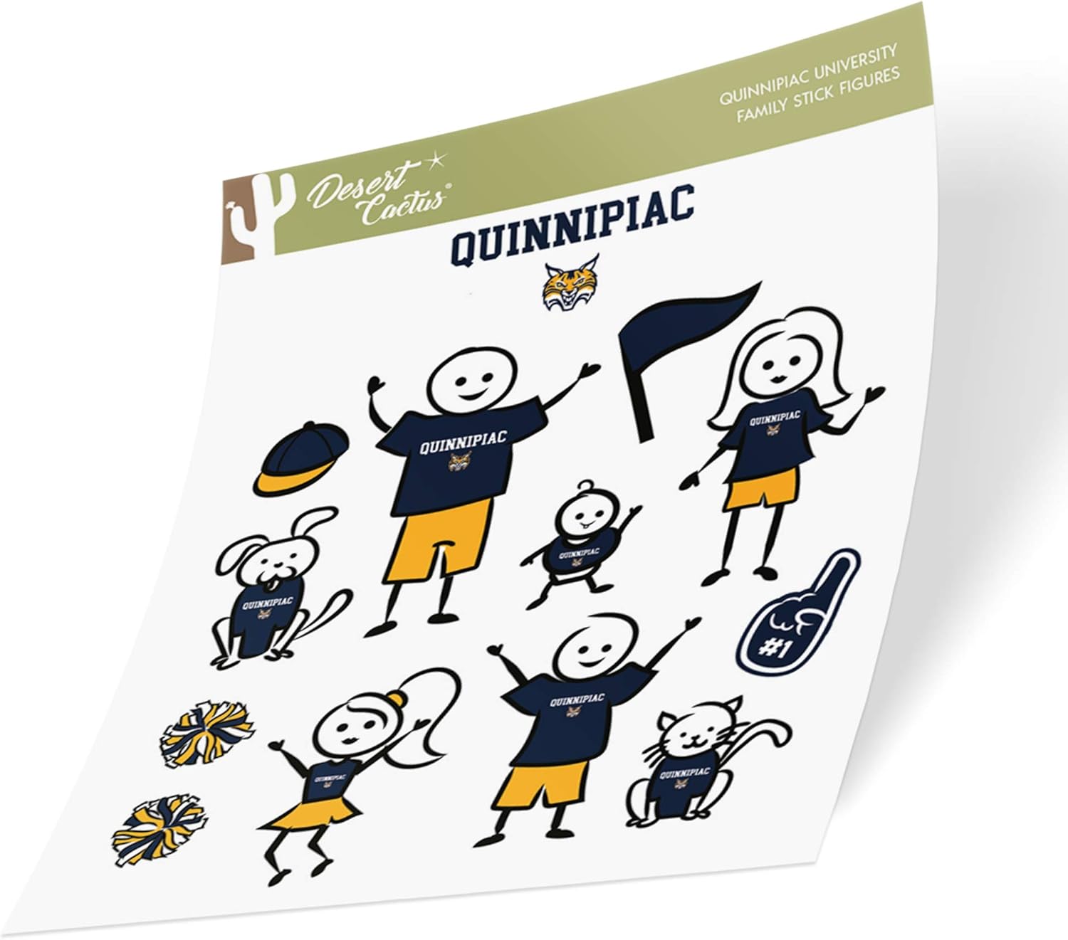 Quinnipiac University QU Bobcats NCAA Sticker Vinyl Decal