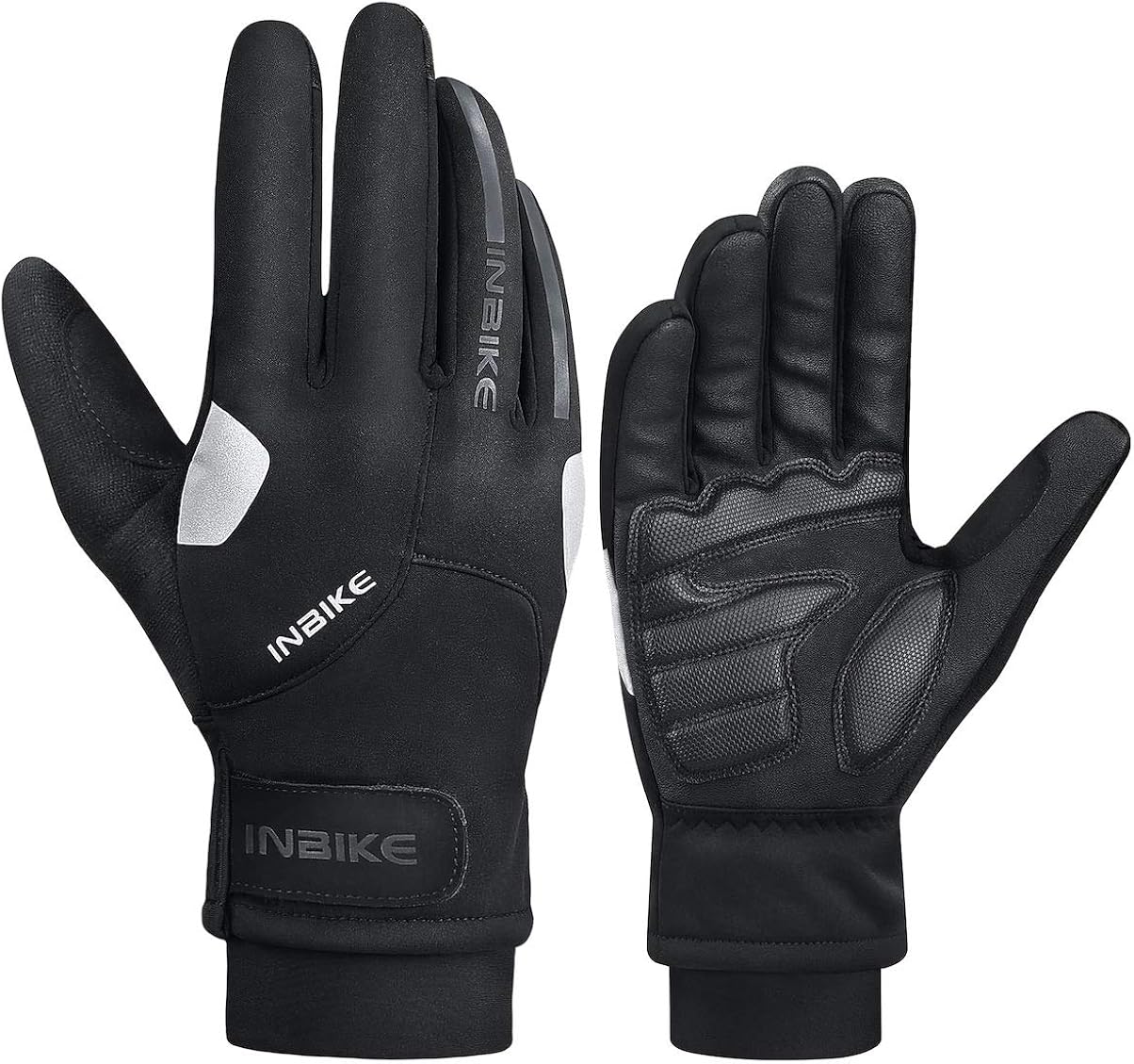 Amazon.com : INBIKE Winter Cycling Gloves 3MM Gel Pad Thermal Touchscreen Windproof Reflective 