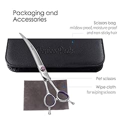 Fenice Peak 7'' Curved Dog Grooming Scissors with