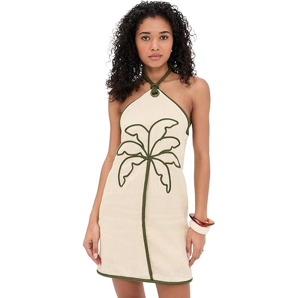 STAUD Women's Cabo Linen Dress, Onyx Tie Dye, L at Amazon Women's Clothing  store