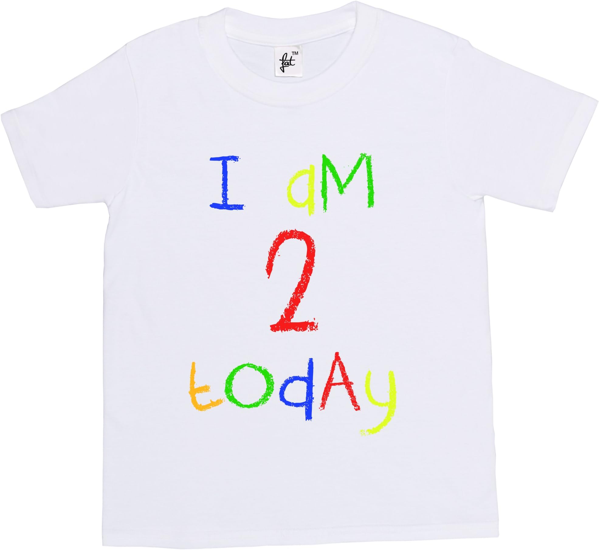 Fancy A Snuggle I'm 2 Today Child's 2nd Birthday Kids Boy Girl Cotton Short White Sleeve T-Shirt - Size 1-2 Years
