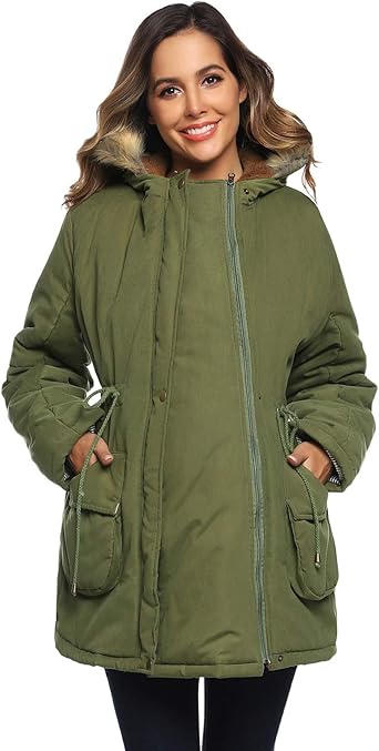 fleece lined coat womens