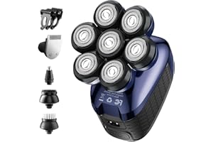 Wyklaus Head Shaver: 5-in-1 Waterproof Kit for a Bald Shaving Experience