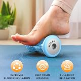 BESKAR Foot Massager Plantar Fasciitis Relief Deep Tissue Roller Blue view 2