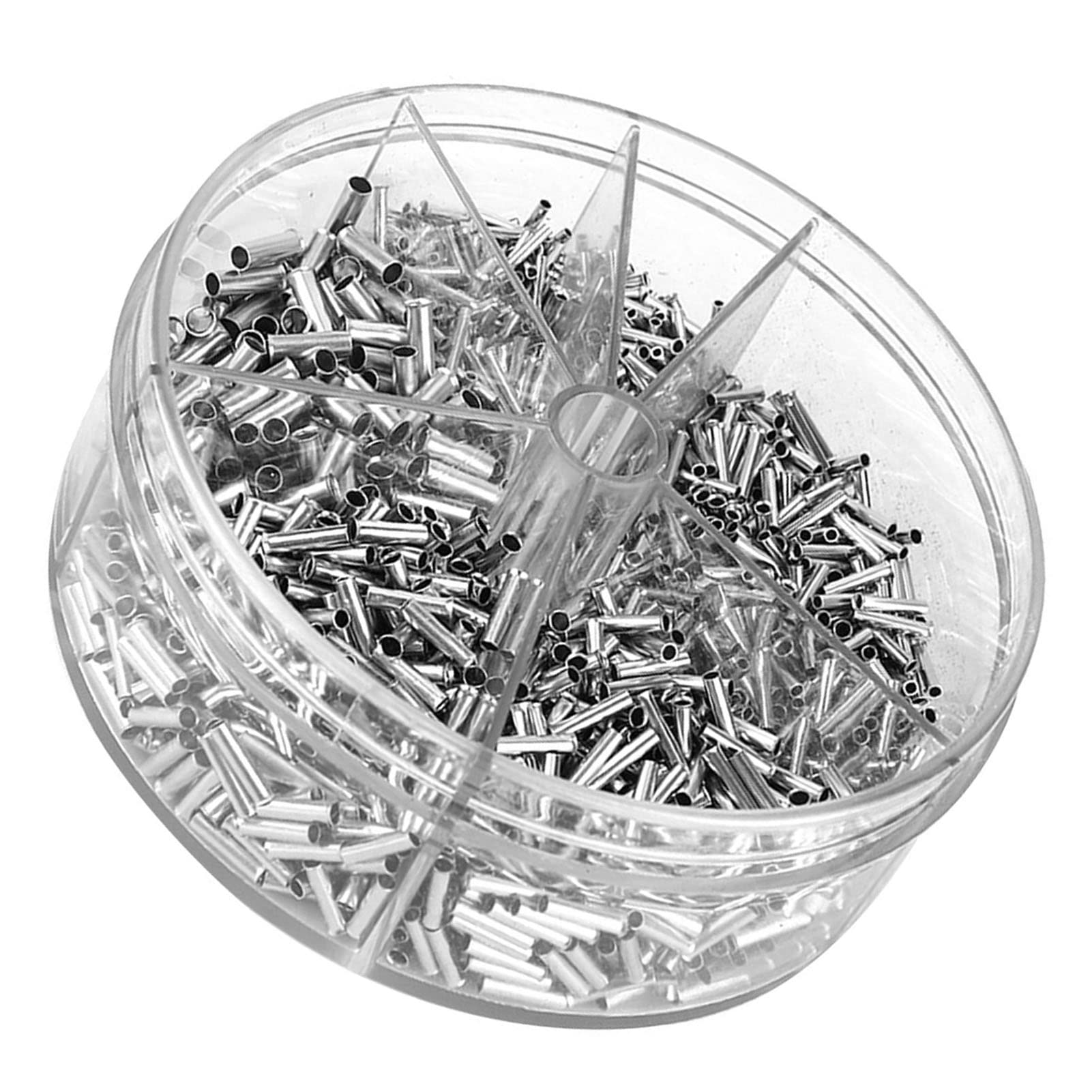 Non Insulated Butt Connectors, Akozon 1900pcs Seamless Uninsulated Butt Connectors Bare Electrical Wire Terminal Kit Crimp Ferrule Terminals