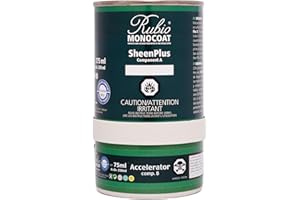 Rubio Monocoat SheenPlus 52 m² | 0% VOC Satin Look Sheen Enhancer & Wood Finish for Interior Surfaces, Furniture, Floors, Cou