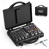 76 in 1 Magnetic Multi Bit Ratchet Screwdriver Set with S2 Steel Bits | Ratcheting Screwdriver Set Detachable Design &amp; Storage Case,Tool Kit for home Computer,Furniture,Electronics, Bicycle and DIY