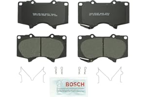 BOSCH BP976 QuietCast Premium Organic Disc Brake Pad Set - Compatible With Select Lexus GX460, GX470; Mitsubishi Montero, Montero Sport; Toyota 4Runner, FJ Cruiser, Sequoia, Tacoma, Tundra; FRONT