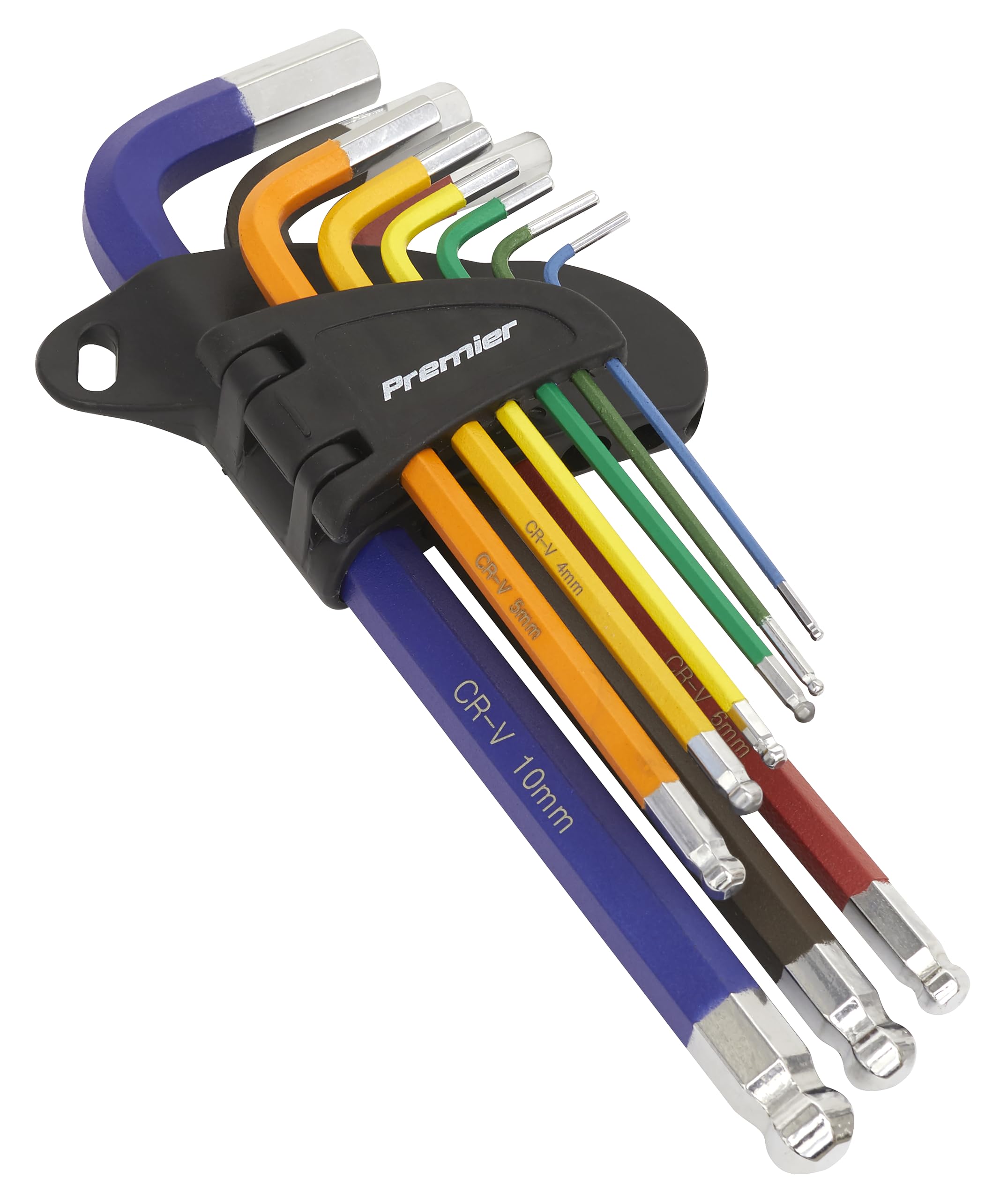 Sealey Premier 9pc Anti-Slip Long Ball-End Hex Set - AK7190