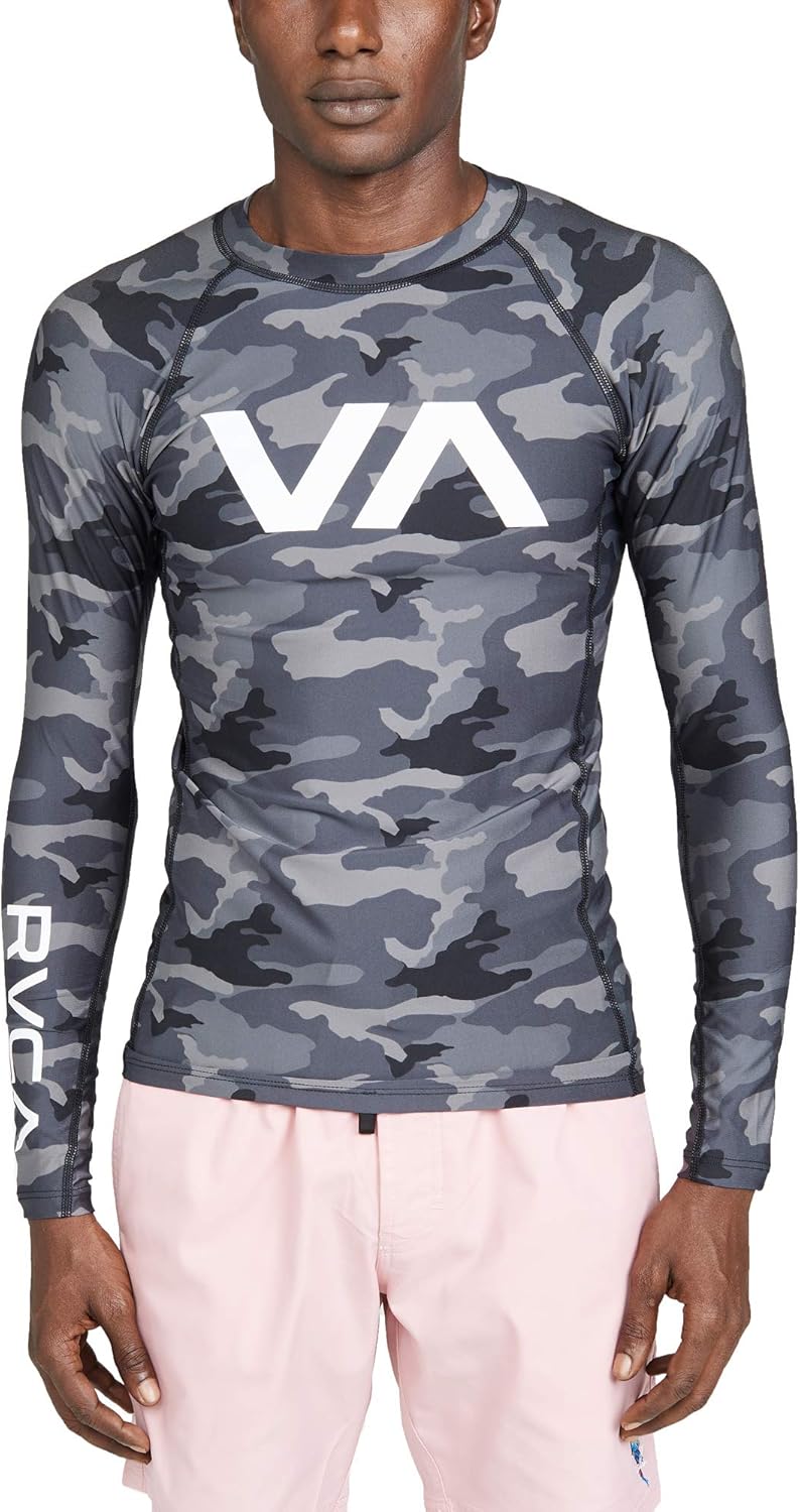 RVCA Men's Sport Rashguard Rash Guard Shirt, Camo, XXL Amazon.co.uk