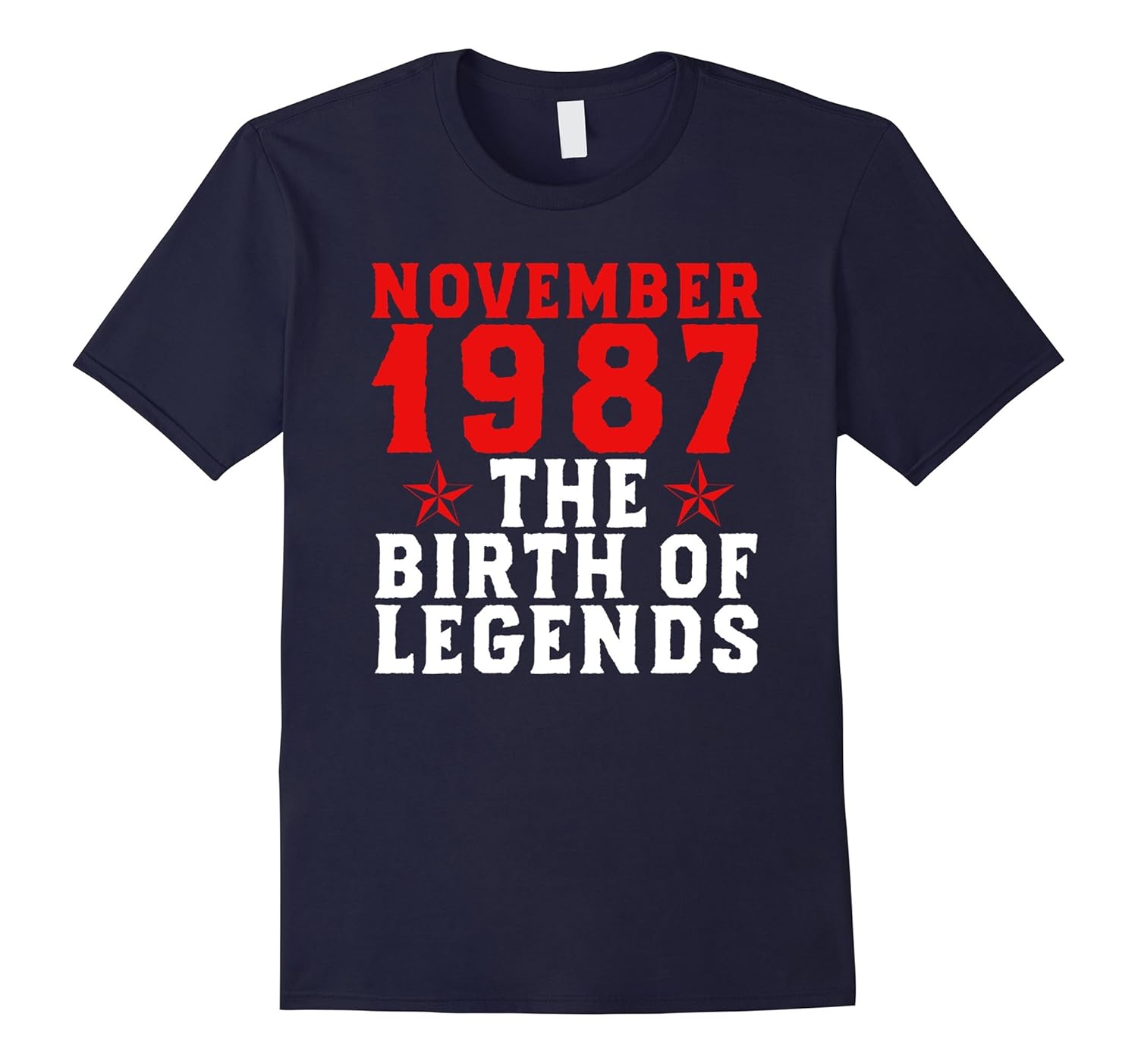 30th Birthday Birth Of Legends T Shirt November 1987 Gift-ANZ