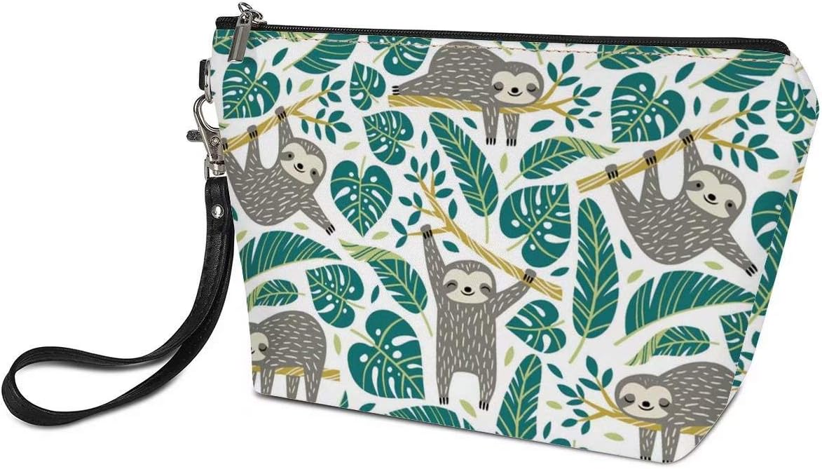 chaqlin Cosmetic Bag Adorable Tree Sloth Printing Makeup Bags Travel Waterproof Toiletry Bag For Women LadiesLipstick Pouch Toiletry Travel Case Organizer Purse - Image 3