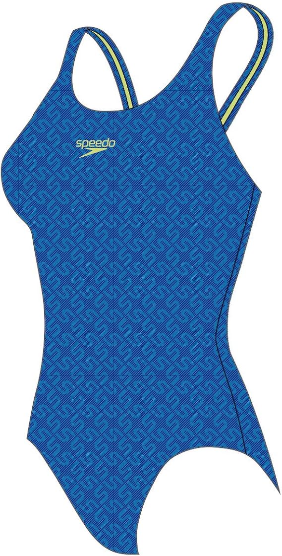 Speedo Damen Badeanzug Monogram Alov Msbk Af, Violet/Turquoi, 38