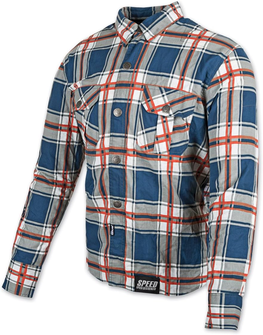 Speed and Strength Mens Rust and Redemption Armored Moto Button Up Long-Sleeve Shirt