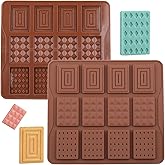EPYHREHM Chocolate Bar Molds Break Apart Square Silicone Chocolate Mold For Chocolate Energy Bars