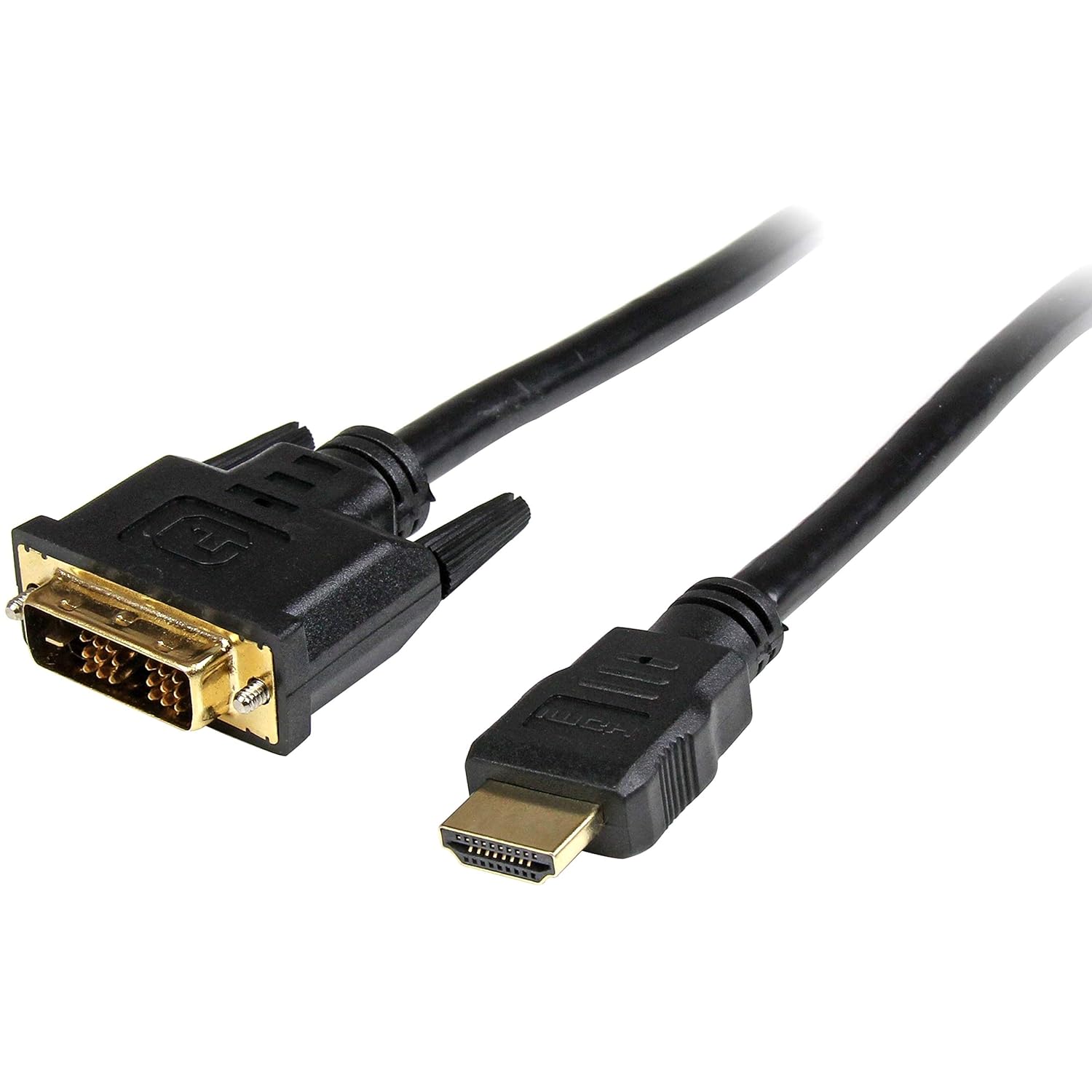 StarTech 6ft HDMI to DVI D Adapter Cable - Bi-Directional - HDMI to DVI or DVI to HDMI Adapter for Your Computer Monitor (HDMIDVIMM6),Black: Industrial & Scientific