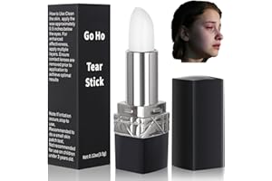 Go Ho Professional Tear Stick & Crying Stick(Natural Menthol) for Halloween Costumes - Realistic Tear Effect for SFX Makeup, Film, Theatre, Acting - Safe Formula