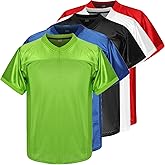 Rioofinx Youth Blank Football Jersey for Boy's, Kid's Athletic Practice Sports T-Shirt Hip Hop Jersey for Party