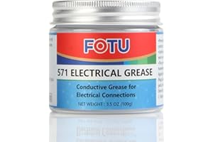 FOTU 571 Electrical Contact Grease,Conductive Grease Electrical Connections, Prevent Wiring and Other Electrical Connections Against Salt, Dirt, and Corrosion (1-Pack, 3.5 Oz)
