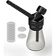 AGFYLIFE Portable Hookah Set for Travel - Premium Aluminum Mini Glass Hookah Handheld