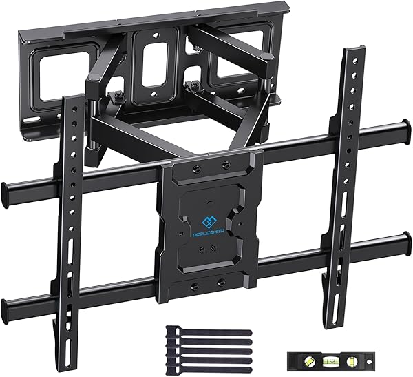 PERLESMITH TV Wandhalterung, Schwenkbare Neigbare TV Halterung für 37-85 Zoll Flach & Curved Fernseher bis zu 60kg, Wandhalterung Fernseher max.VESA 600x400mm