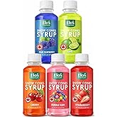 Snow Cone Syrup (8oz X 5), MADE IN CANADA| 5 Flavors Includes Bubble Gum, Lime, Strawberry Cherry and Blue Raspberry | Premiu