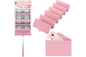 Humyoun Christmas Money or Gift Card Holder with 10 Slots Surprise Christmas Xmas Gift Card Holder for Santa Cash Supplies(Pink)