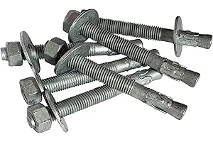 5/8" x 6" Wedge Anchor | Hot Dip Galvanized | with Hex Nut and Flat Washer| 10pcs per Box