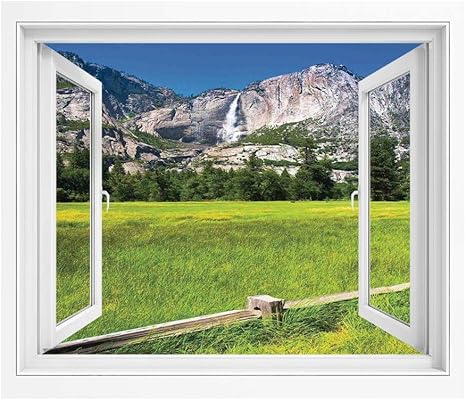 Amazon ヨセミテ 絵画風 Pvc壁紙ポスター 180x140 Cm ヨセミテ国立公園 おしゃれ ウォールステッカー 多用途なシール カリフォルニア ウォールステッカー オンライン通販