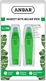 Anbar Bug Bite Relief Pen 15 mL Deet Free Instant Itch Relief Kids Adults
