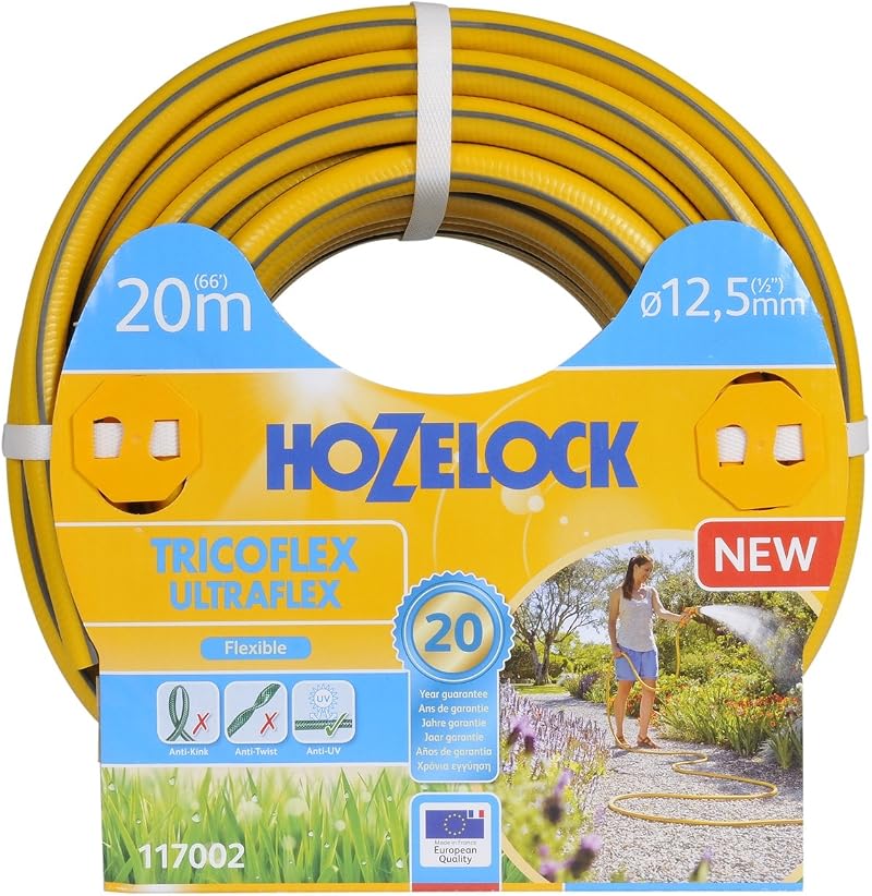 Hozelock Tricoflex Ultraflex Hose Yellow 12.5 mm x 20 m