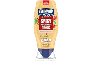 Hellmann's Spicy Mayonnaise Dressing Squeeze Bottle For a Rich, Creamy Condiment Made with Real Chili Peppers 11.5 oz