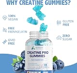 Aoruilia Creatine Gummies 5000mg 60 Vegan Blueberry Pre-Workout view 4