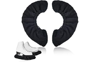 Fidqiog Skate Guards Kids, Black Skate Blade Covers, Figure Skate Guards for Youth, Boys, Girls
