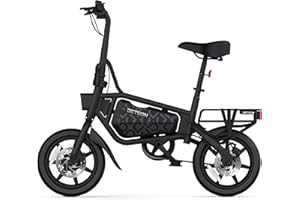 Jetson Bolt Folding Electric Ride-On Bike, Easy-Folding, Built-in Carrying Handle, Twist Throttle, Up to 15.5 MPH, Ages 13+