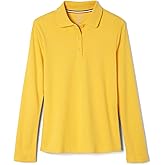French Toast Girls Uniform Long Sleeve Polo with Picot Collar (Standard & Plus)