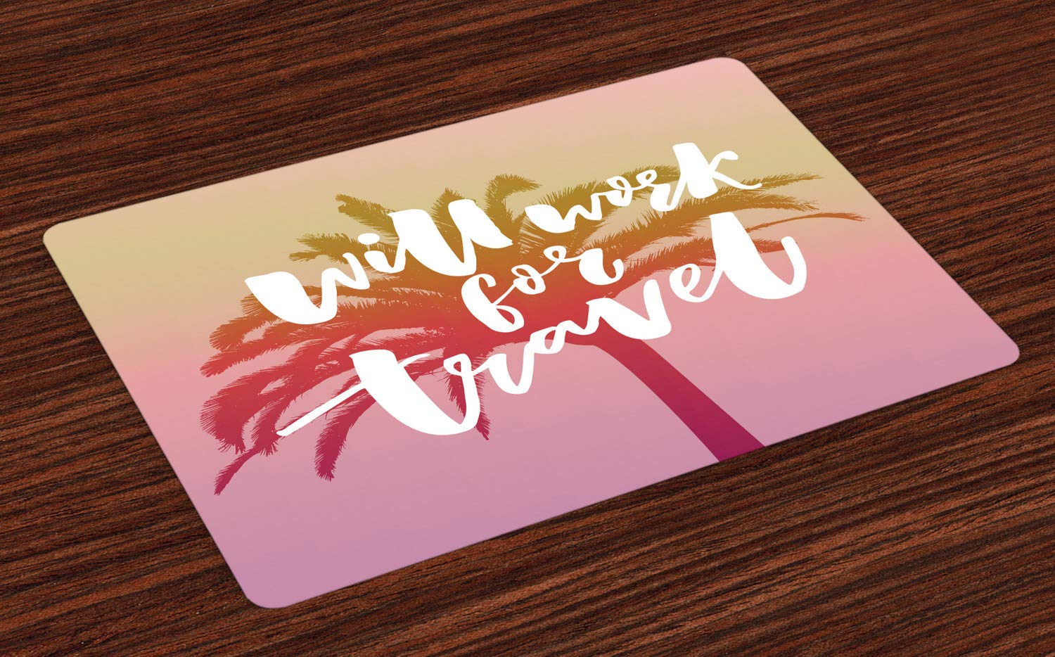 Träumerischer Hintergrund mit tropischer Palme und Beschriftungs-Sommer