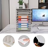 PUNCIA 10 Tiers Paper Tray A4 Desk Organizer White Filing Holder view 7