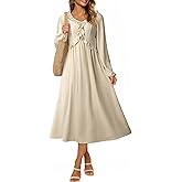 Dokotoo Maxi Dresses Fashion Clothing Spring Dresses 2026 Casual Long Sleeve Wedding Guest Sundress